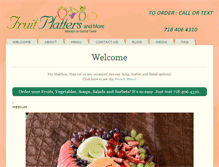 Tablet Screenshot of fruitplattersandmore.com